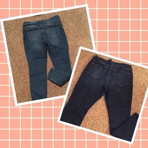 Lot of 2 size 14 jeans -boot &skinny